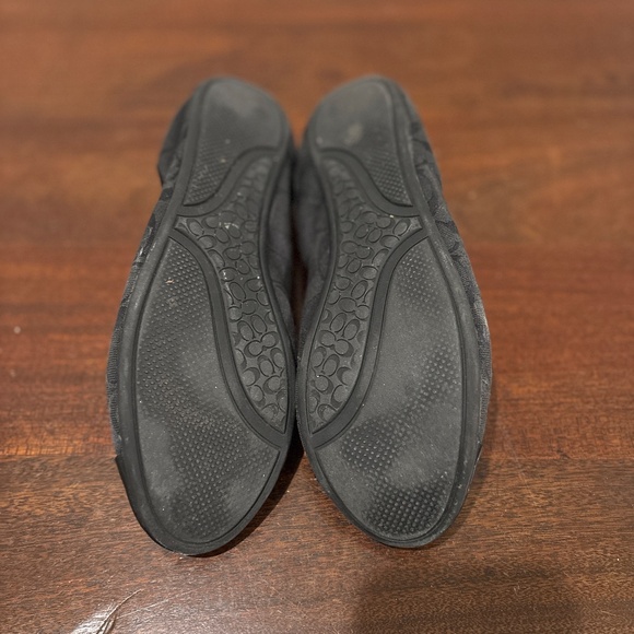 Coach Signature Black Ballet Flats - Black, 10 - Picture 6 of 7